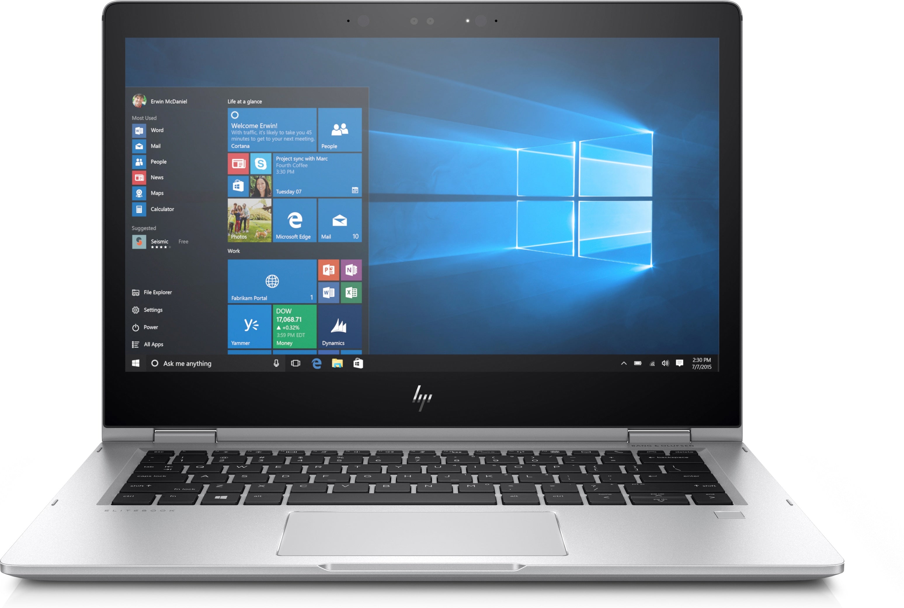 HP EliteBook x360 1030 G2 Core i5 7th Gen convertible laptop